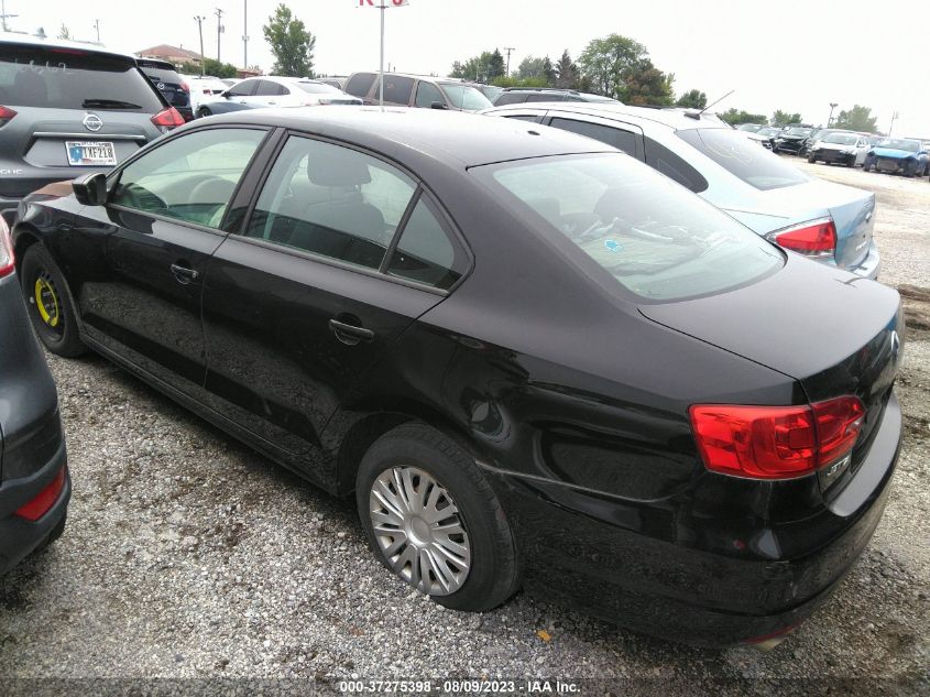 2014 VOLKSWAGEN JETTA 2.0L S 3VW2K7AJXEM434835