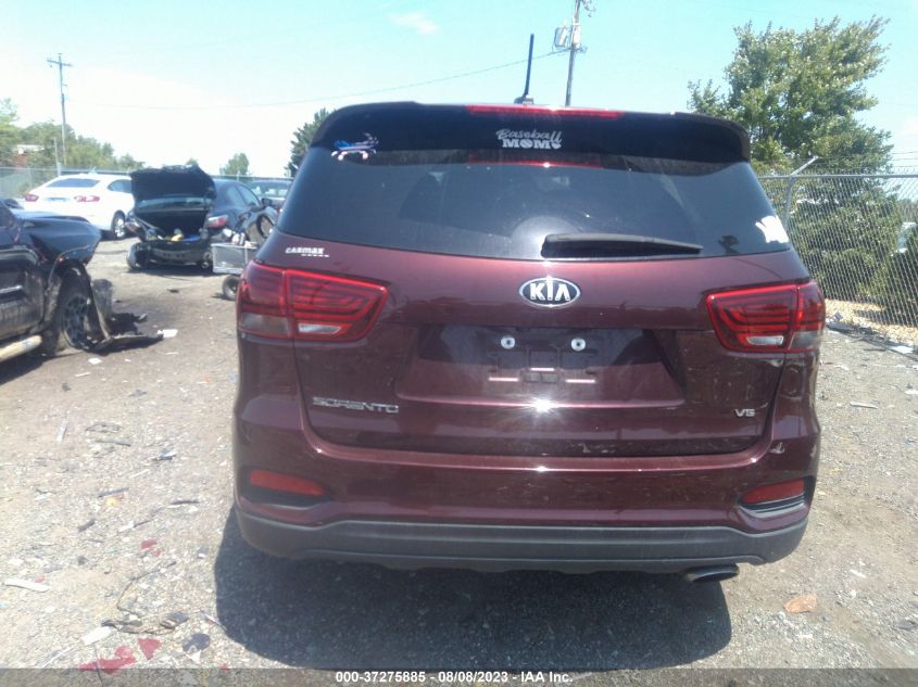 2019 KIA SORENTO LX V6 - 5XYPGDA50KG554325