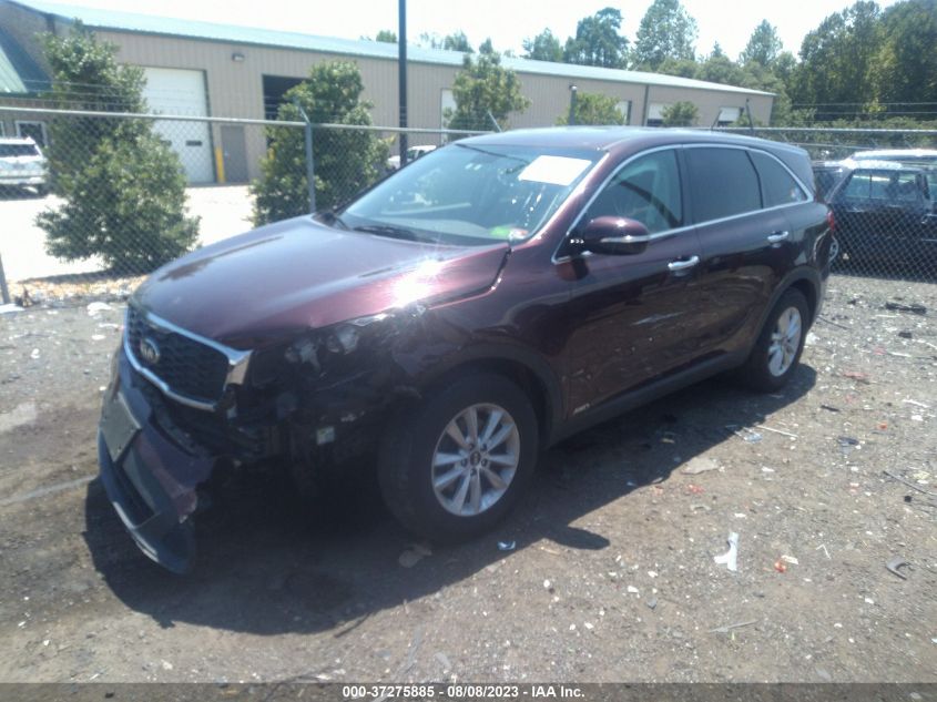 2019 KIA SORENTO LX V6 - 5XYPGDA50KG554325