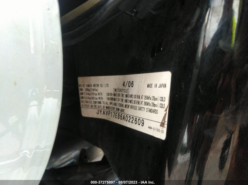 2006 YAMAHA XV1700 A JYAVP17E86A022609
