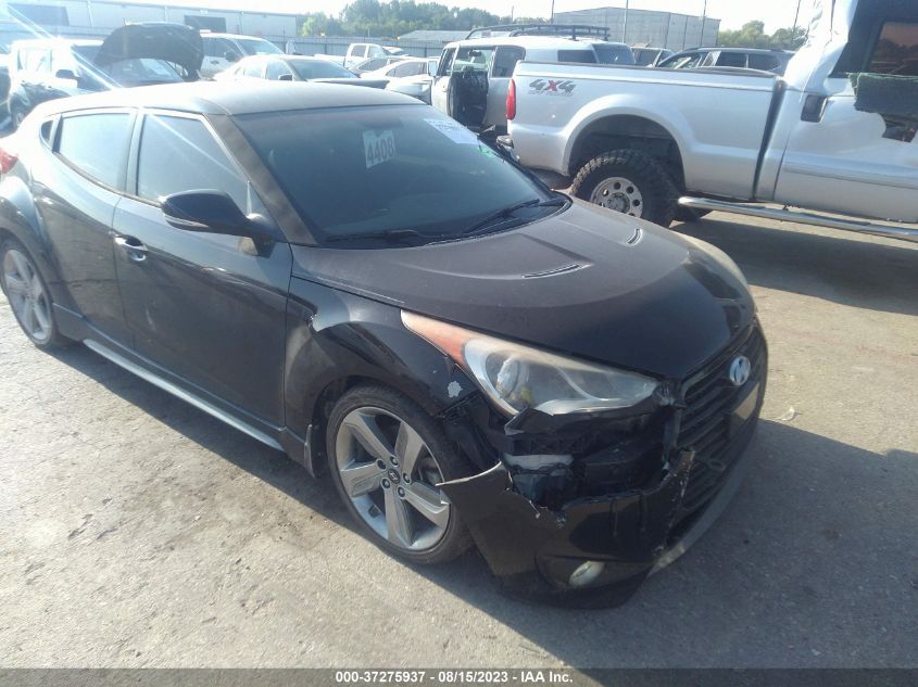 2013 HYUNDAI VELOSTER TURBO - KMHTC6AE0DU177403