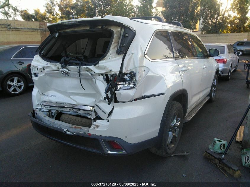 2019 TOYOTA HIGHLANDER LIMITED - 5TDDZRFH4KS976050