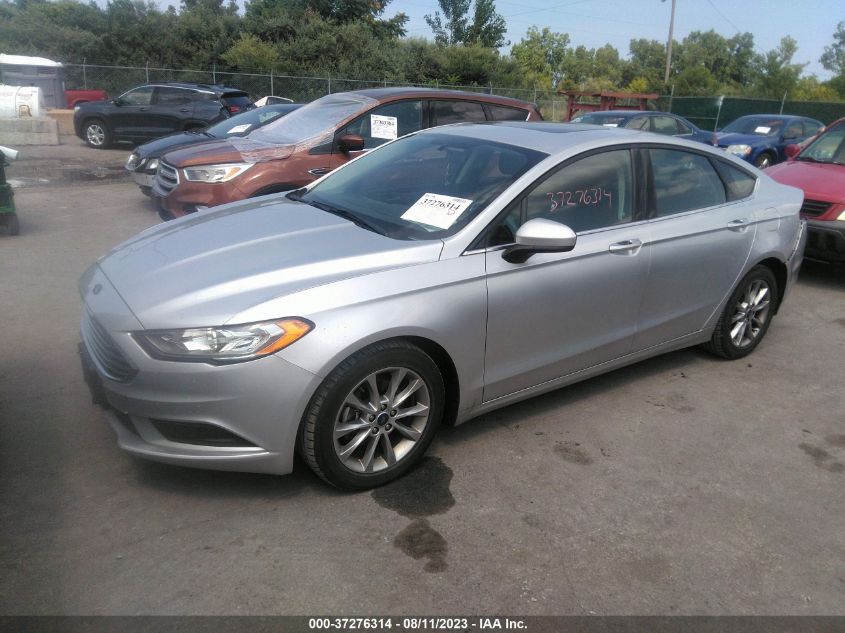 2017 FORD FUSION SE - 3FA6P0HDXHR404227