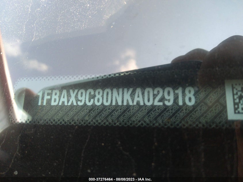 VIN 1FBAX9C80NKA02918 2022 FORD TRANSIT PASSENGER WAGON XL/XLT