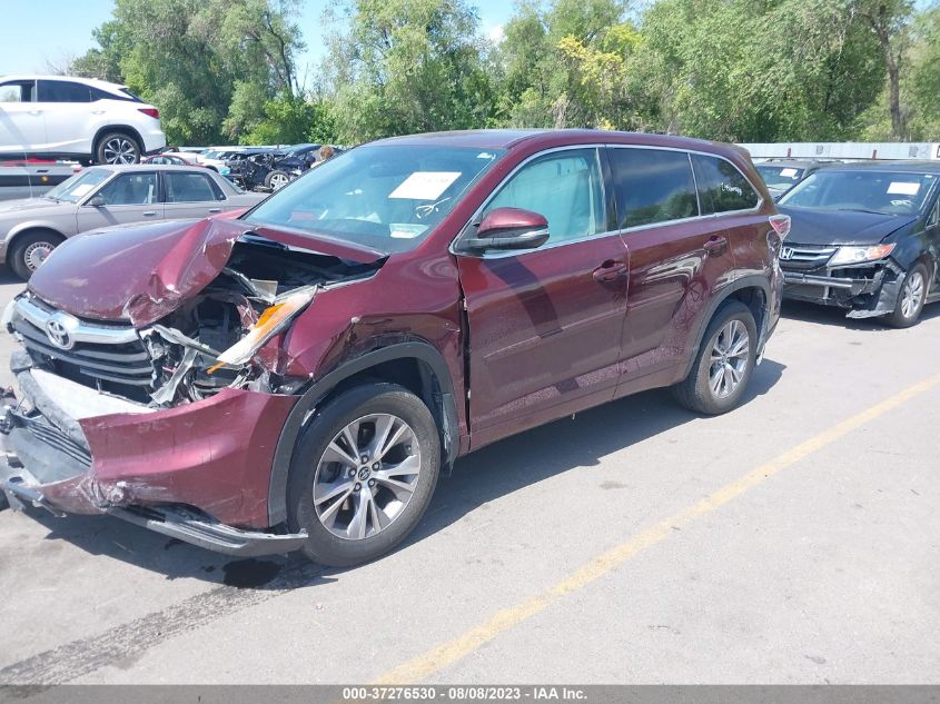 2016 TOYOTA HIGHLANDER LE - 5TDBKRFH9GS250218