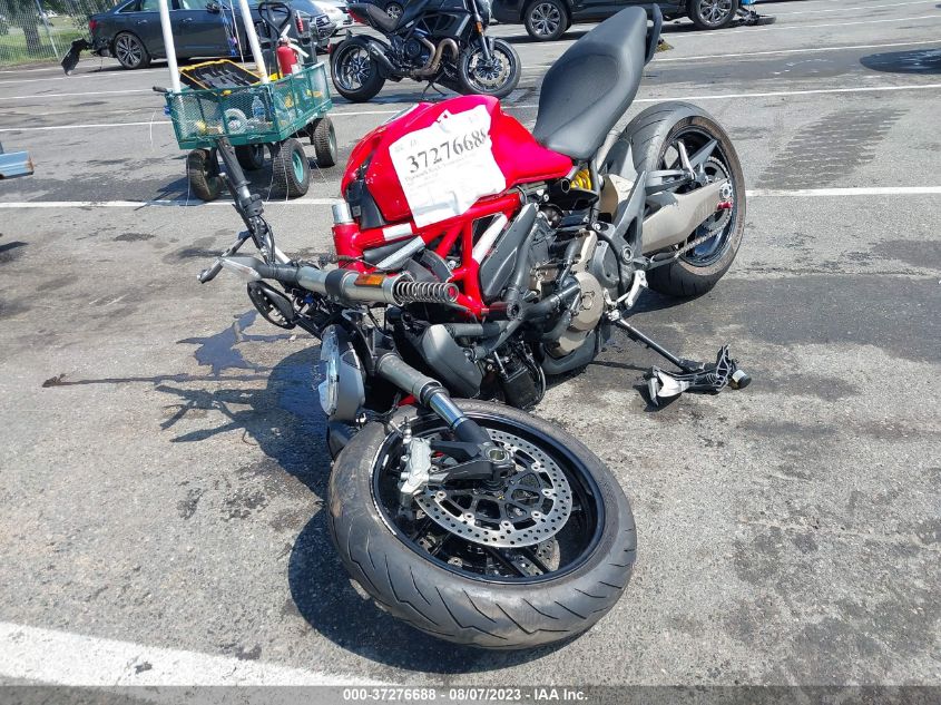 2017 DUCATI MONSTER 821 ZDM1RBTS0HB022376
