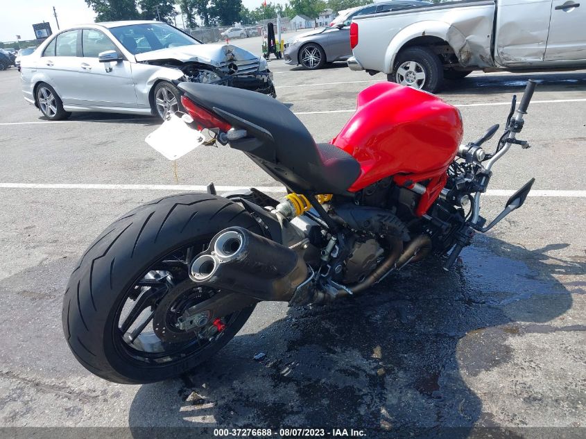 2017 DUCATI MONSTER 821 ZDM1RBTS0HB022376