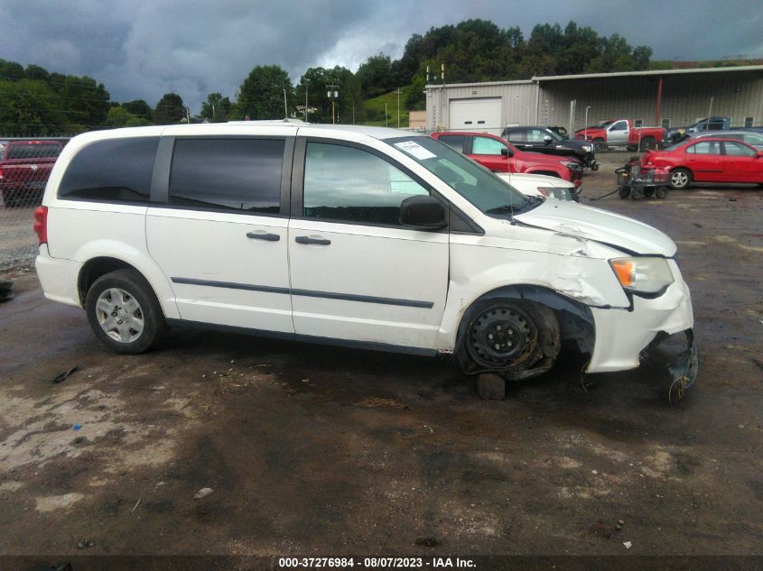 2013 RAM CARGO VAN TRADESMAN 2C4RRGAG4DR694365