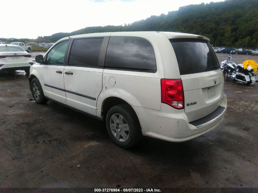 2013 RAM CARGO VAN TRADESMAN 2C4RRGAG4DR694365