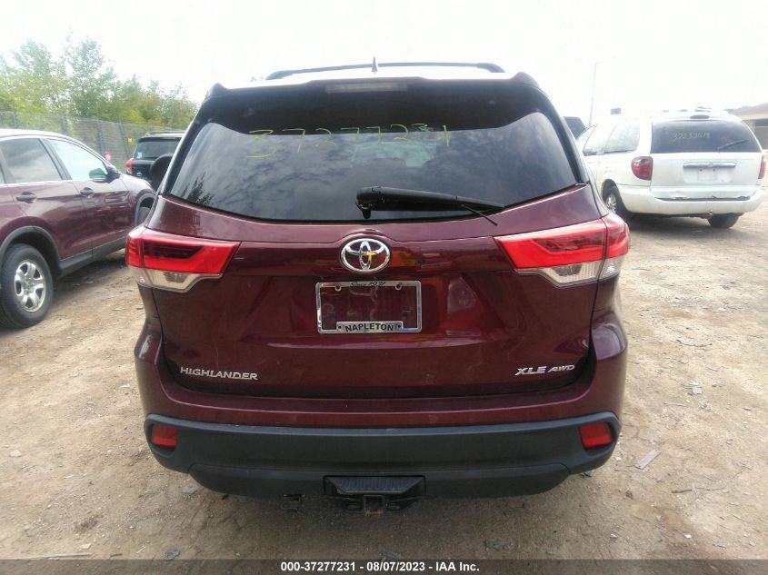 2017 TOYOTA HIGHLANDER XLE/SE - 5TDJZRFH6HS464530