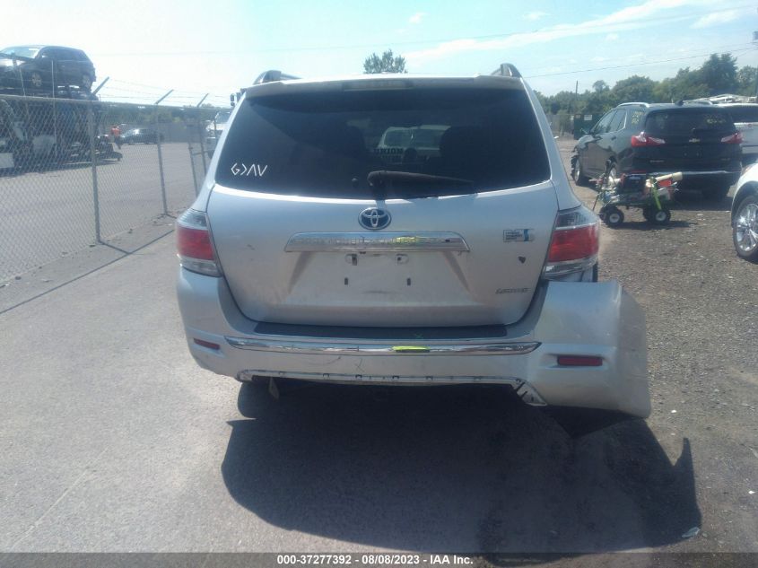 2013 TOYOTA HIGHLANDER HYBRID LIMITED JTEDC3EHXD2013160