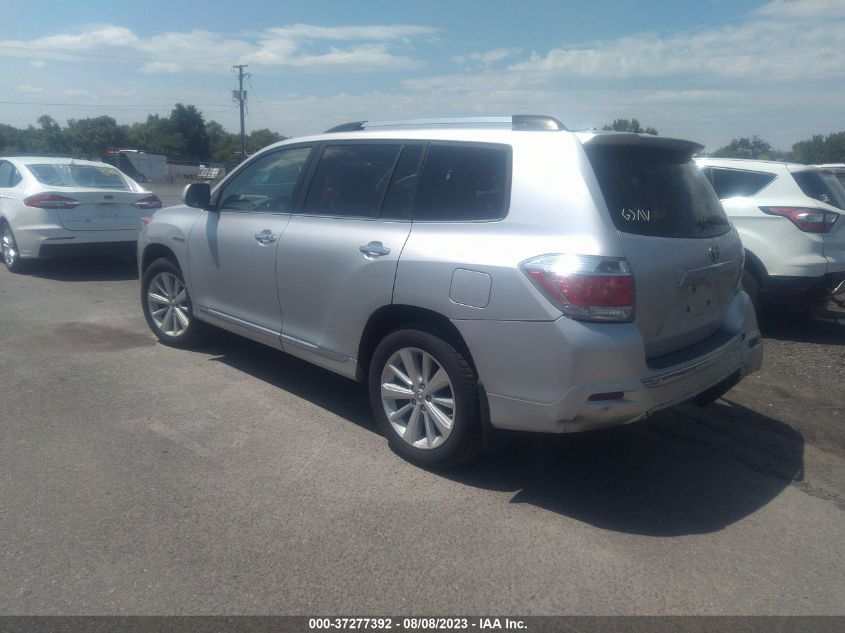 2013 TOYOTA HIGHLANDER HYBRID LIMITED JTEDC3EHXD2013160