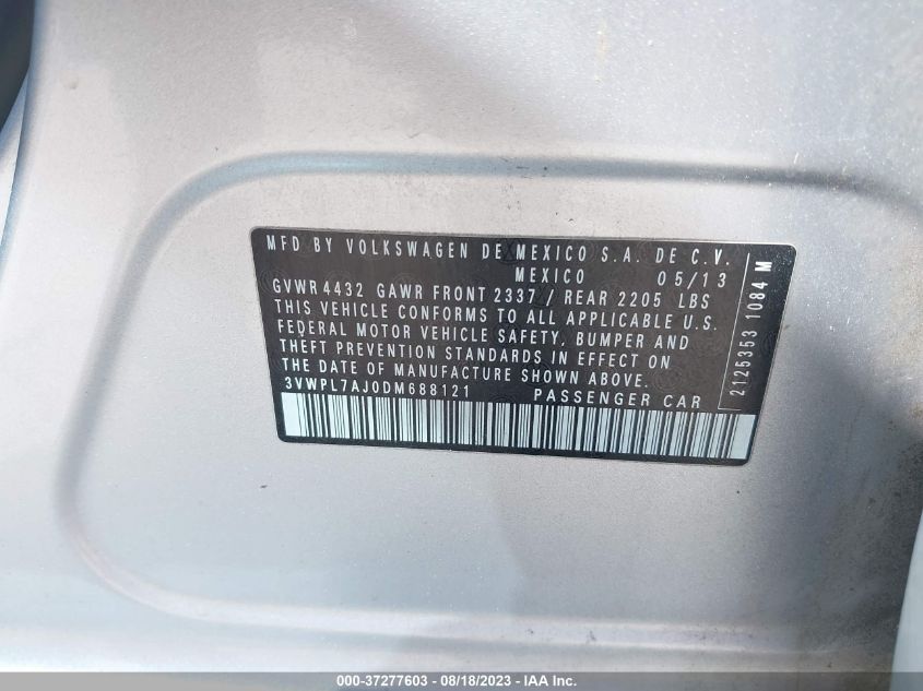 2013 VOLKSWAGEN JETTA SPORTWAGEN TDI - 3VWPL7AJ0DM688121