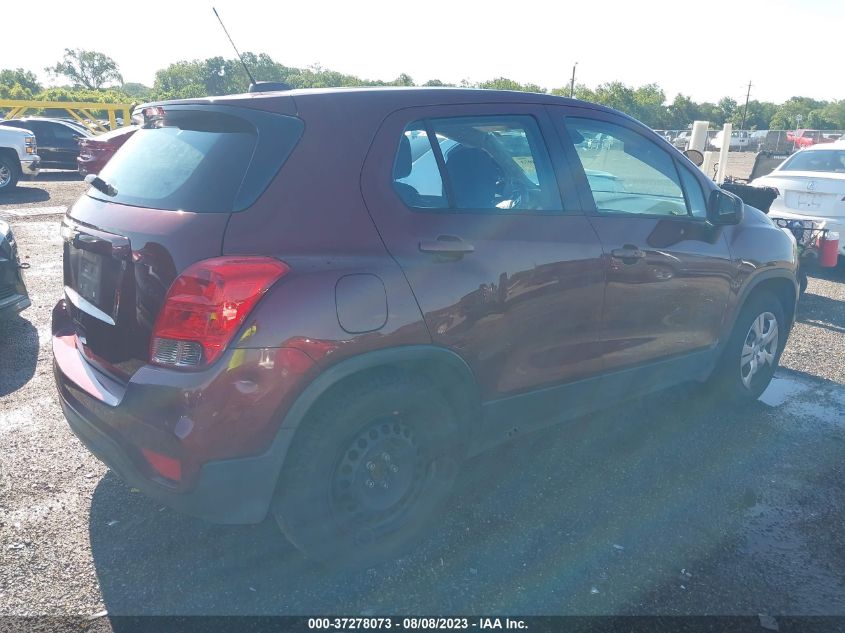 2017 CHEVROLET TRAX LS - 3GNCJKSB7HL146342