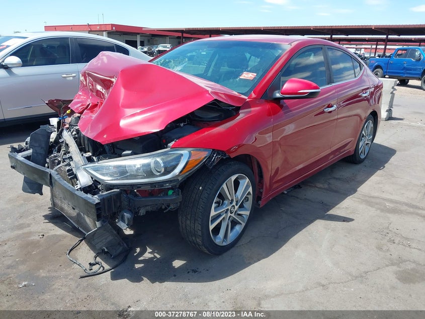 VIN KMHD84LF1HU354577 2017 HYUNDAI ELANTRA LIMITED