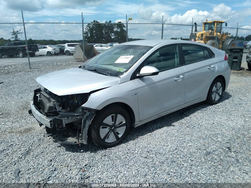 VIN KMHC65LC5HU047989 2017 HYUNDAI IONIQ HYBRID BLUE