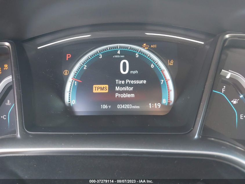 2019 HONDA CIVIC HATCHBACK EX - SHHFK7H68KU409582