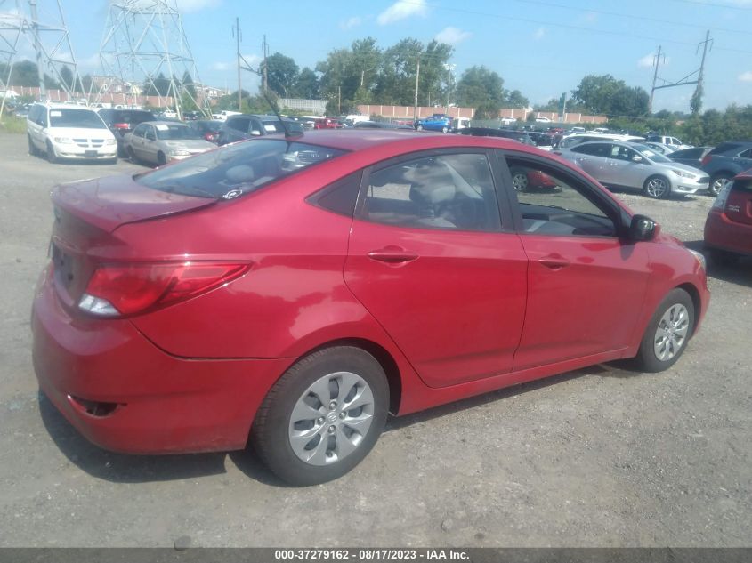 2016 HYUNDAI ACCENT SE - KMHCT4AE2GU953488