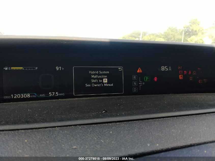2017 TOYOTA PRIUS - JTDKBRFU5H3550337