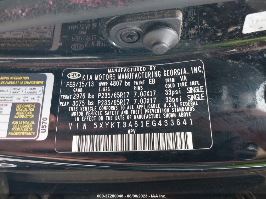 2014 KIA SORENTO LX - 5XYKT3A61EG433641