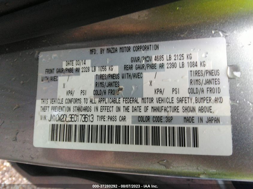 2014 MAZDA MAZDA5 GRAND TOURING - JM1CW2DL3E0173613