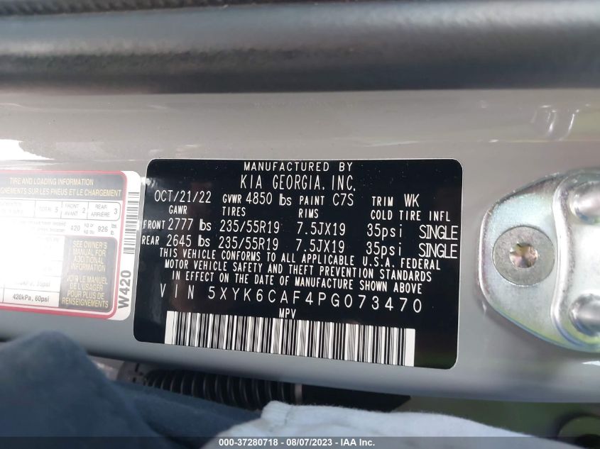 2023 KIA SPORTAGE X-LINE - 5XYK6CAF4PG073470