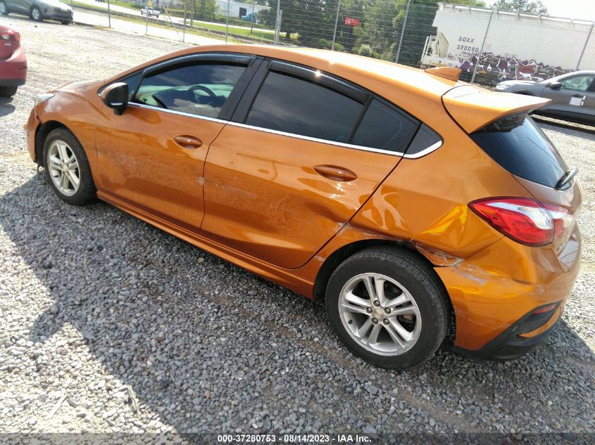 2017 CHEVROLET CRUZE LT - 3G1BE6SM5HS577584