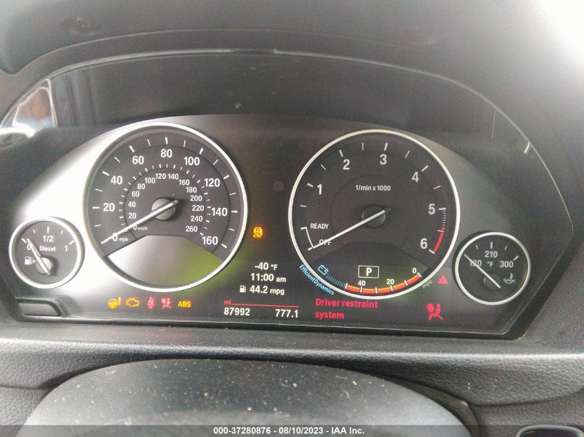 2014 BMW 3 SERIES 328D XDRIVE - WBA3D5C56EKX98289