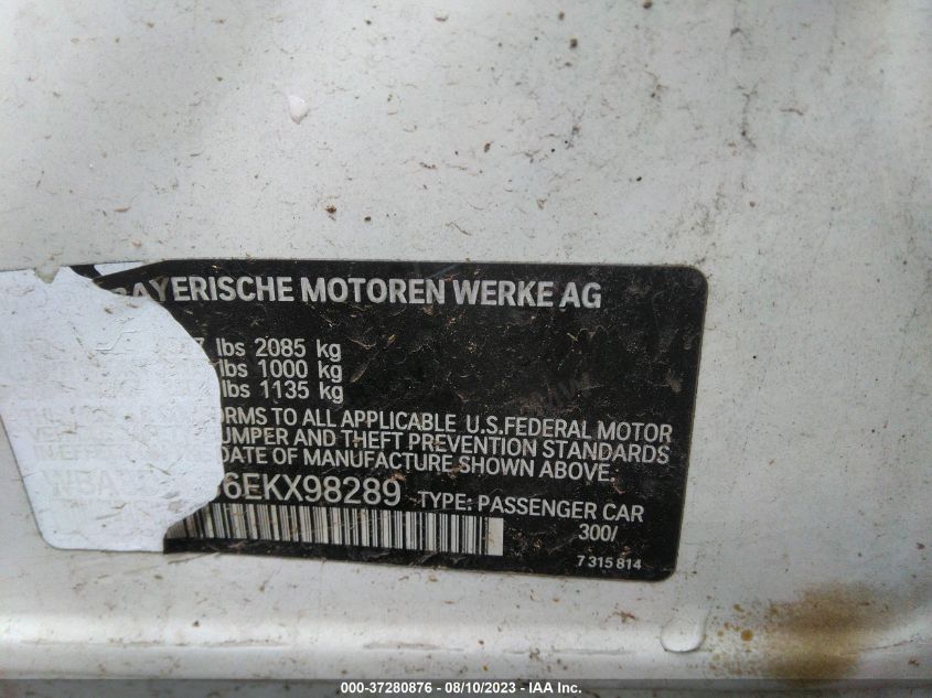 2014 BMW 3 SERIES 328D XDRIVE - WBA3D5C56EKX98289