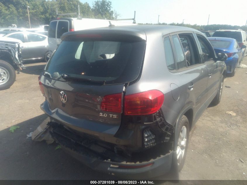 2014 VOLKSWAGEN TIGUAN S - WVGAV3AX0EW618874