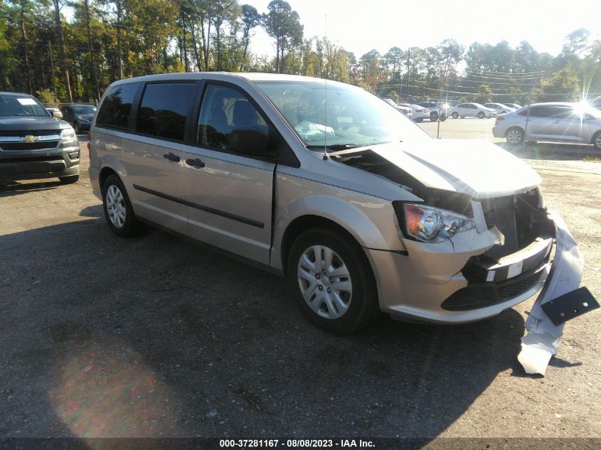 2016 DODGE GRAND CARAVAN AMERICAN VALUE PKG - 2C4RDGBG4GR147243