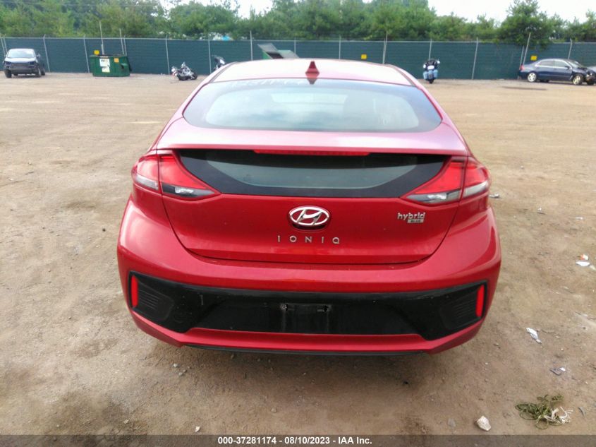 2019 HYUNDAI IONIQ HYBRID BLUE - KMHC65LC5KU153835