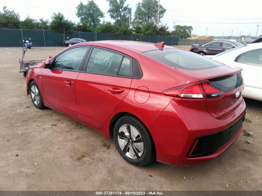 2019 HYUNDAI IONIQ HYBRID BLUE - KMHC65LC5KU153835