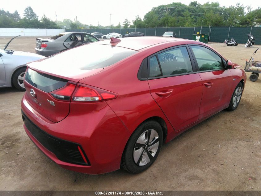 2019 HYUNDAI IONIQ HYBRID BLUE - KMHC65LC5KU153835