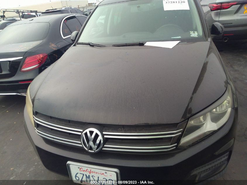 2013 VOLKSWAGEN TIGUAN S W/SUNROOF - WVGAV3AX0DW572624