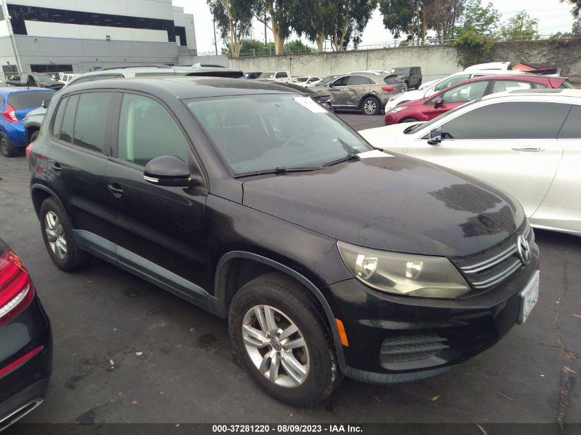 2013 VOLKSWAGEN TIGUAN S W/SUNROOF - WVGAV3AX0DW572624