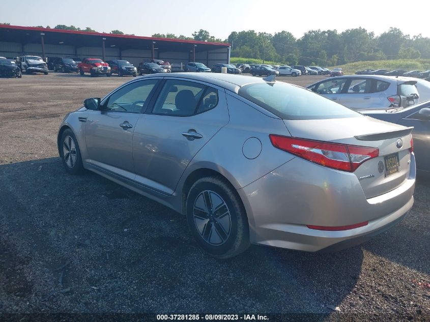 2013 KIA OPTIMA HYBRID LX - KNAGM4AD8D5037976