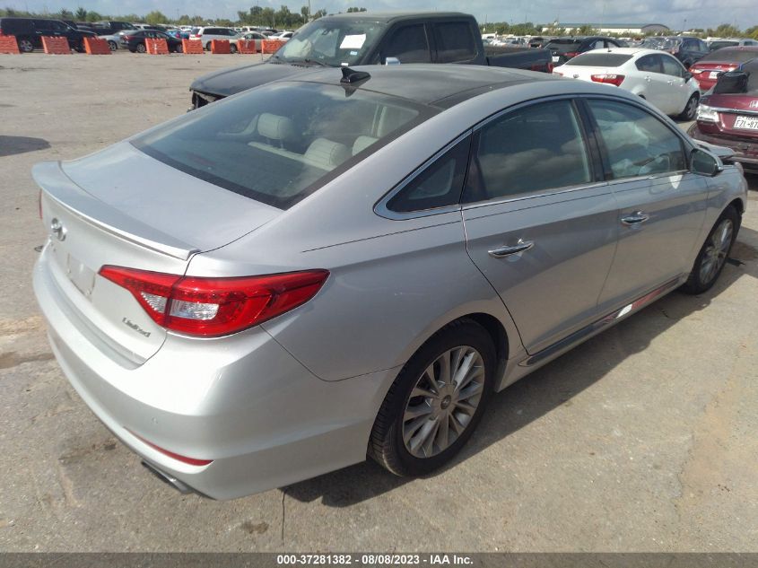 2015 HYUNDAI SONATA 2.4L LIMITED - 5NPE34AF2FH075186