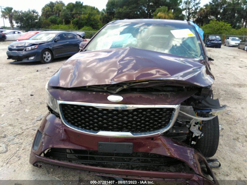 2017 KIA SEDONA LX - KNDMB5C11H6268013