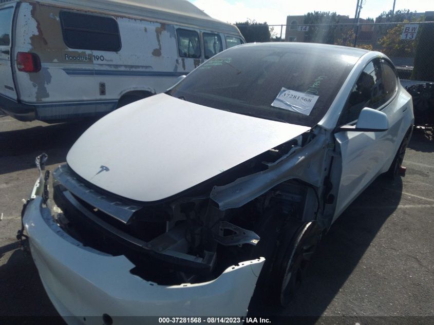 2022 TESLA MODEL Y LONG RANGE - 7SAYGDEE1NF557893