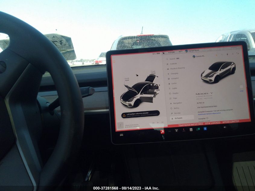2022 TESLA MODEL Y LONG RANGE - 7SAYGDEE1NF557893