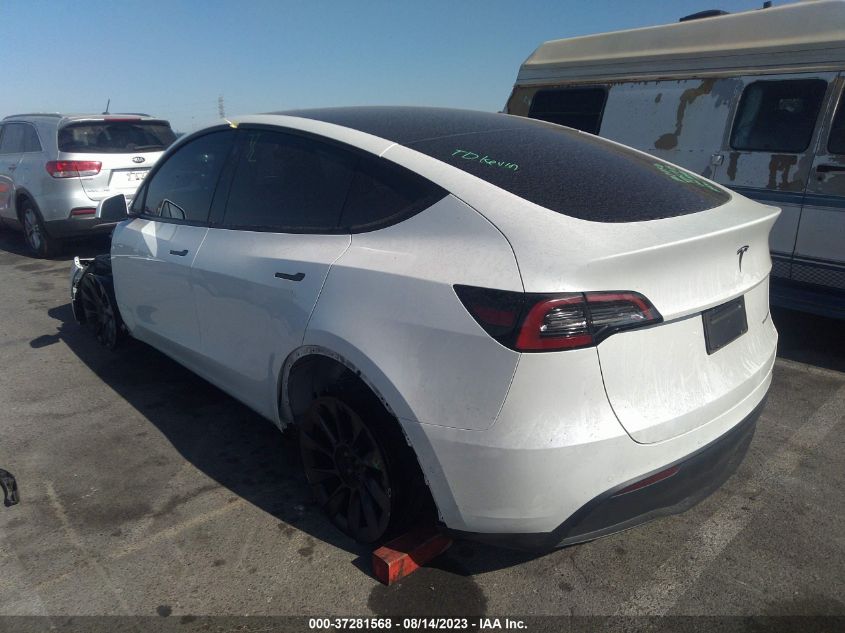 2022 TESLA MODEL Y LONG RANGE - 7SAYGDEE1NF557893