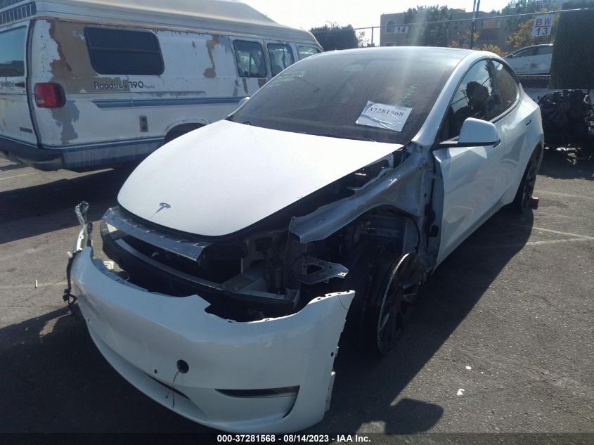 2022 TESLA MODEL Y LONG RANGE - 7SAYGDEE1NF557893