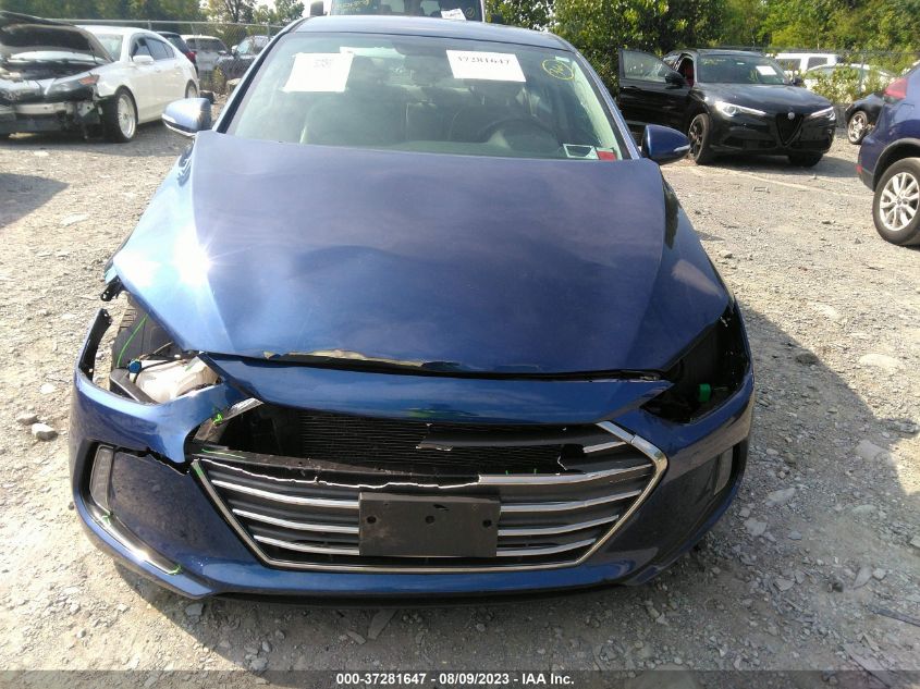 2017 HYUNDAI ELANTRA LIMITED - 5NPD84LF9HH031750