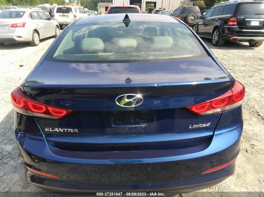 2017 HYUNDAI ELANTRA LIMITED - 5NPD84LF9HH031750