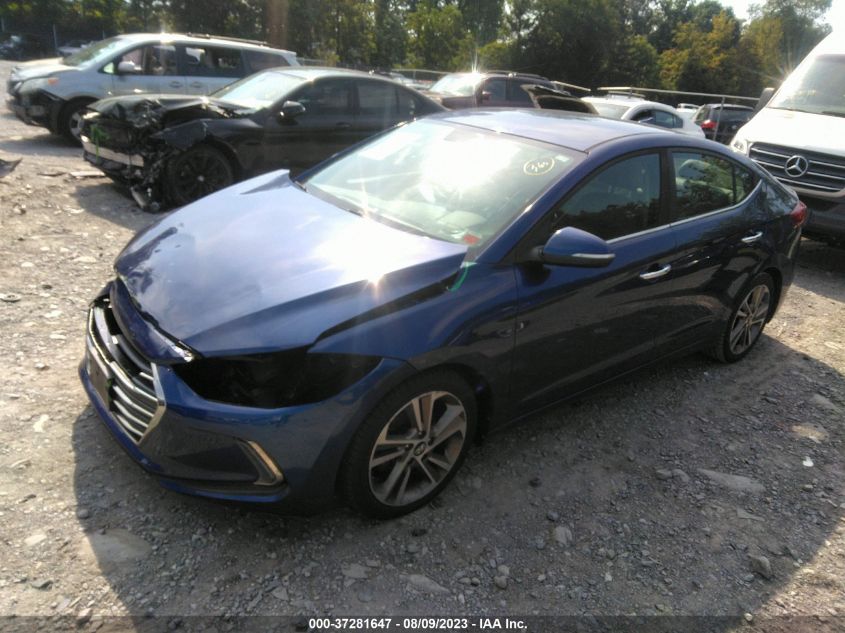 2017 HYUNDAI ELANTRA LIMITED - 5NPD84LF9HH031750