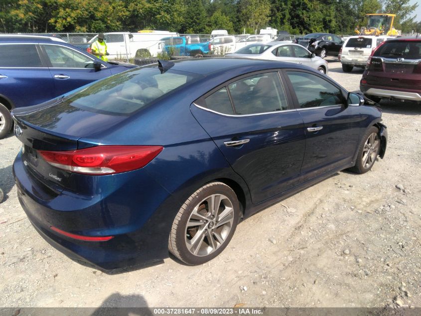 2017 HYUNDAI ELANTRA LIMITED - 5NPD84LF9HH031750