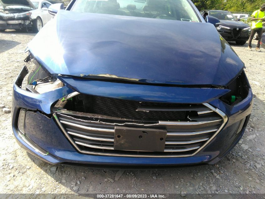 2017 HYUNDAI ELANTRA LIMITED - 5NPD84LF9HH031750