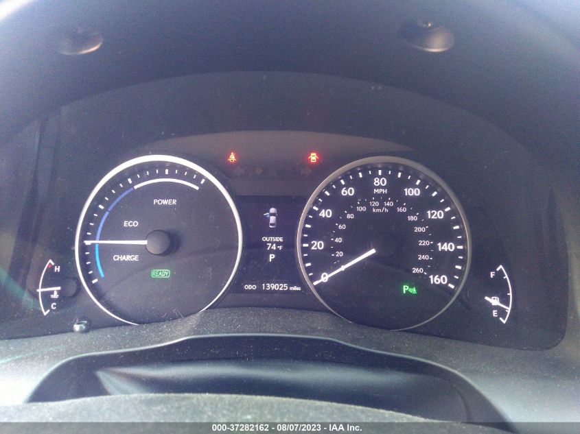 2013 LEXUS ES 300H HYBRID JTHBW1GG6D2035862