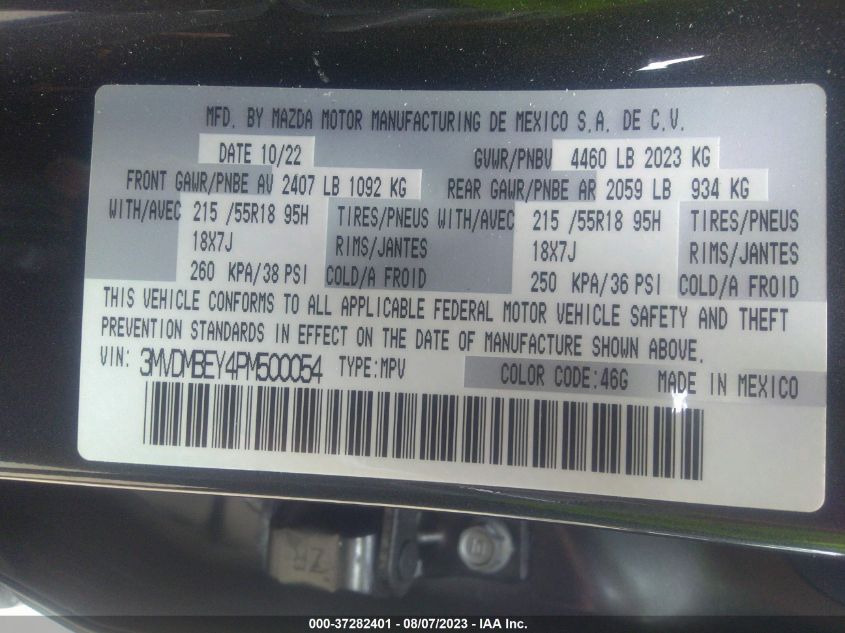 2023 MAZDA CX-30 2.5 TURBO PREMIUM PLUS - 3MVDMBEY4PM500054